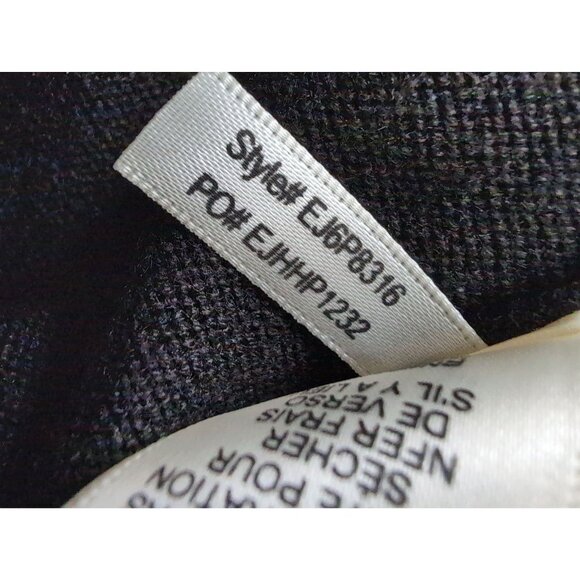 Eliza J Dress Womens 4 Petite Black White Knit Short Sleeve‎ Sheath Preppy - Picture 13 of 13